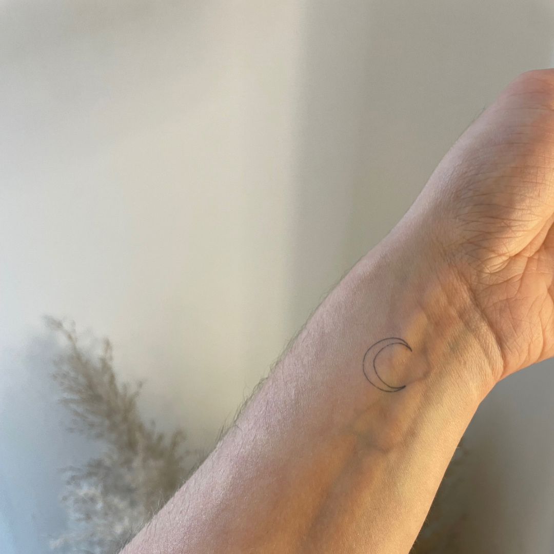 Luna del tatuaggio temporaneo