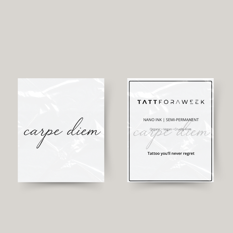 Tatuaggio temporaneo carpe diem