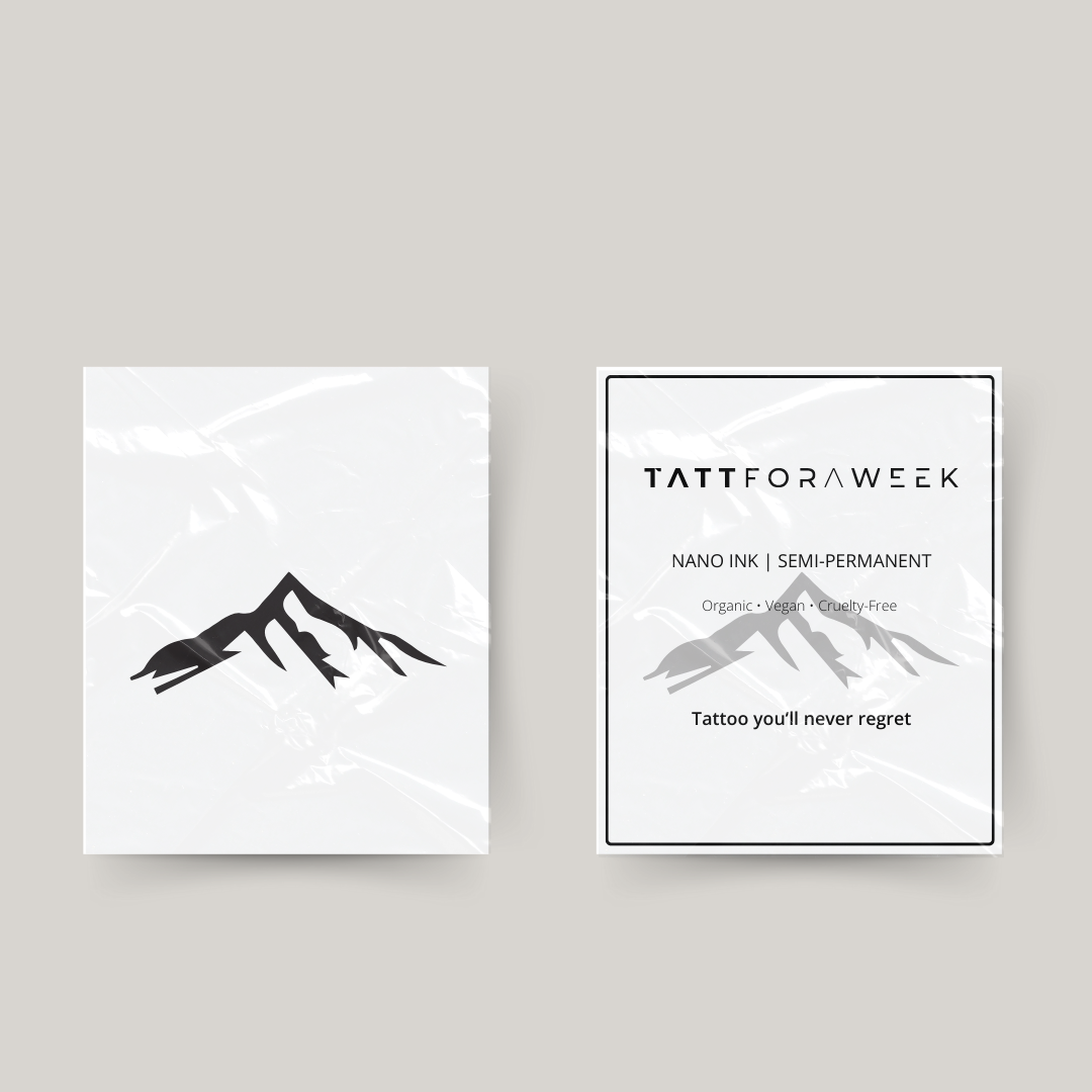 Tatuaggio temporaneo montagna