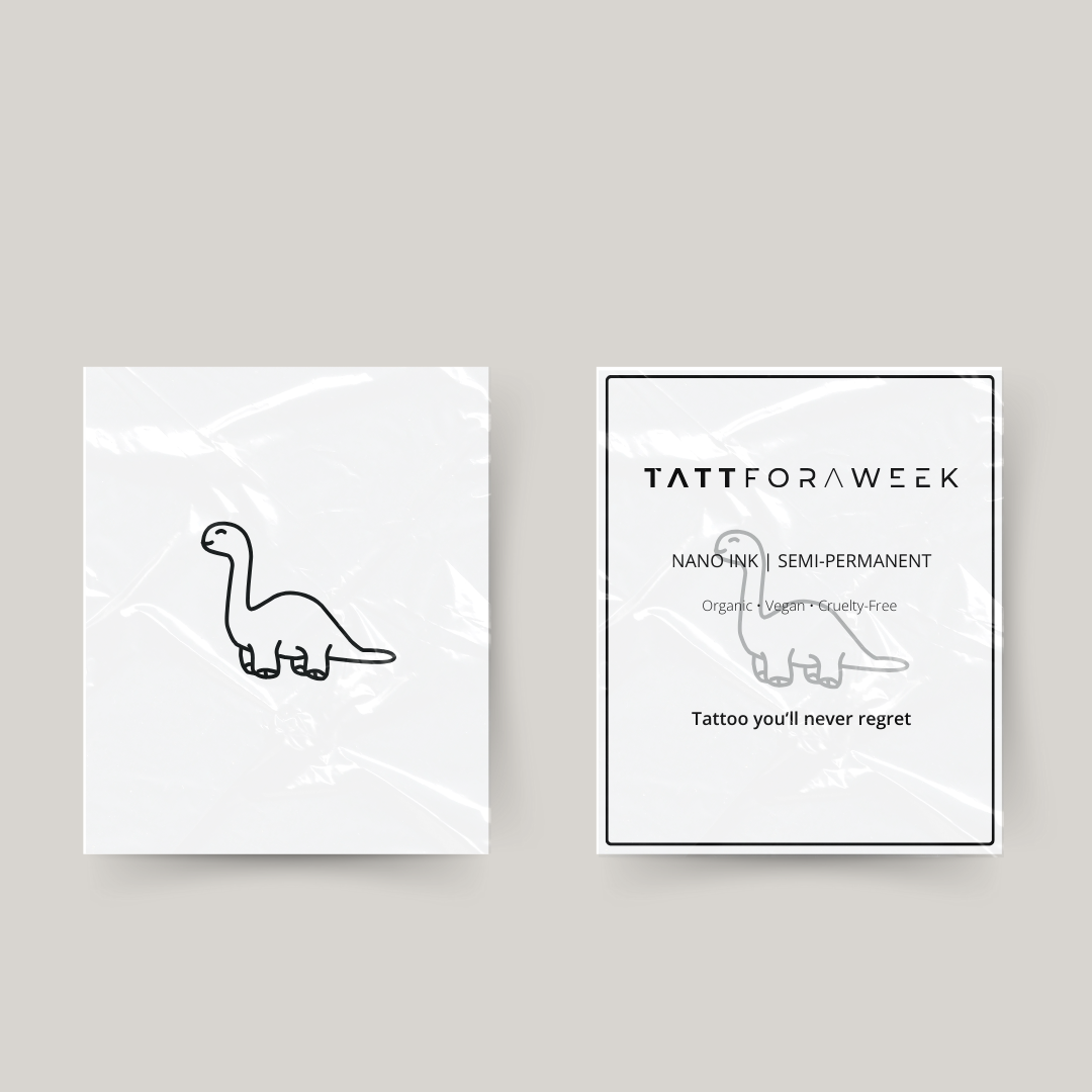Tatuaggio temporaneo dinosauro