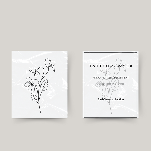 Significato del tatuaggio del fiore di nascita di febbraio