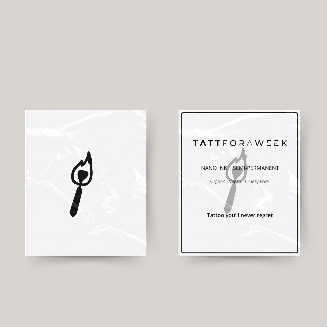 Tatuaggio temporaneo fire love