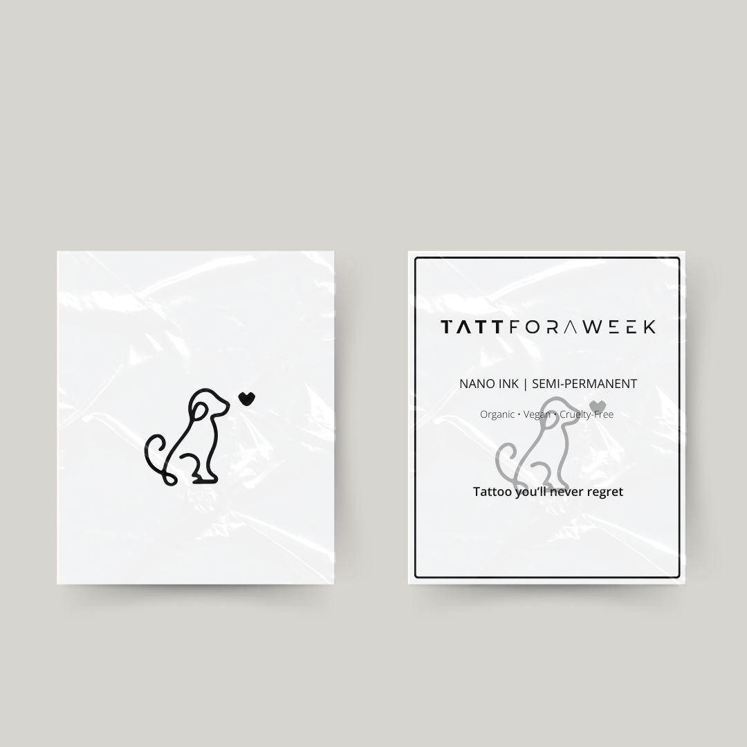 Tatuaggio temporaneo amore per i cani