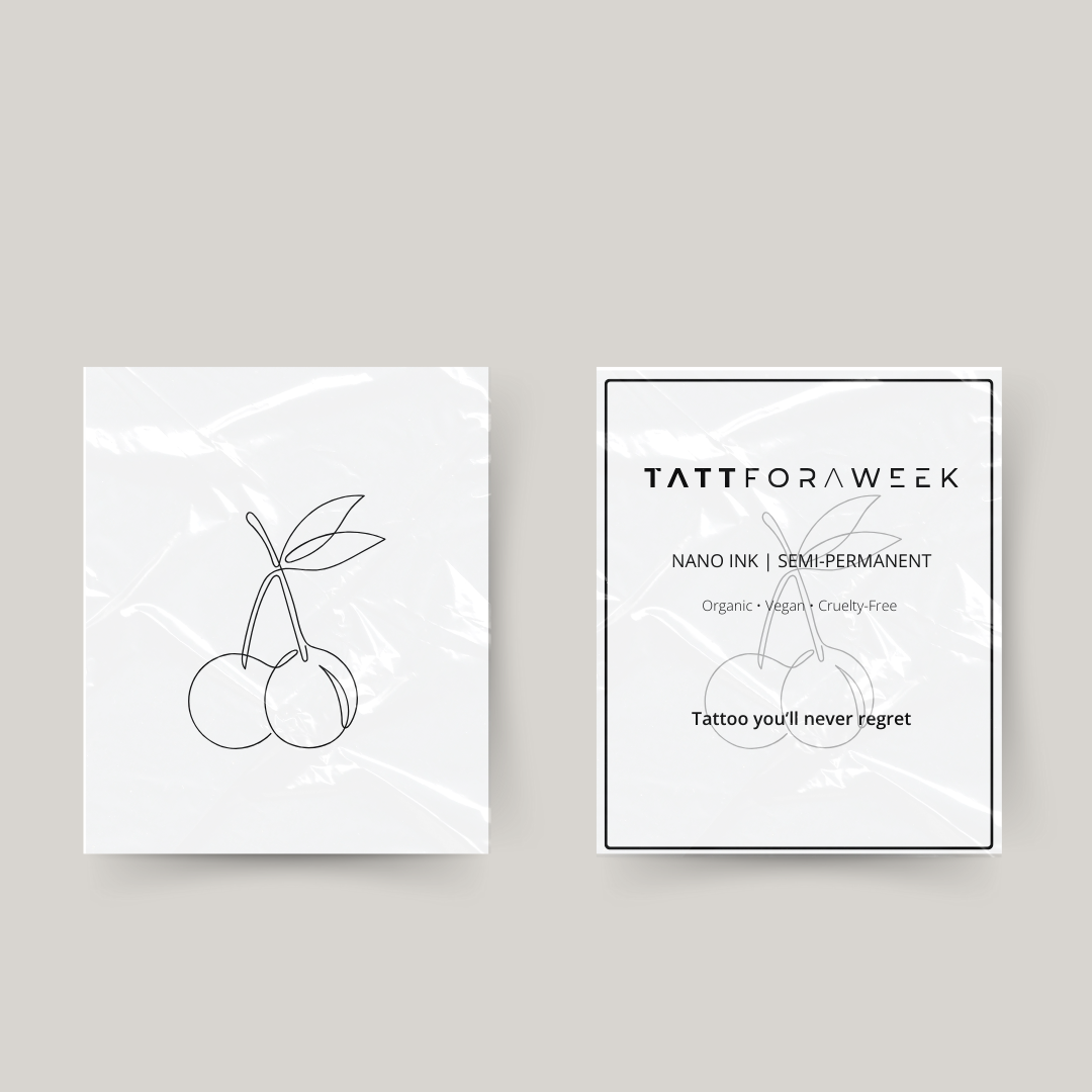 Ciliegie tatuaggio temporaneo