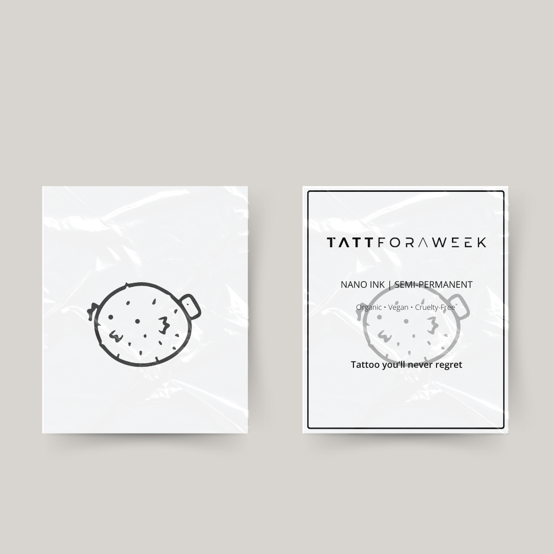 Tatuaggio temporaneo pesce palla