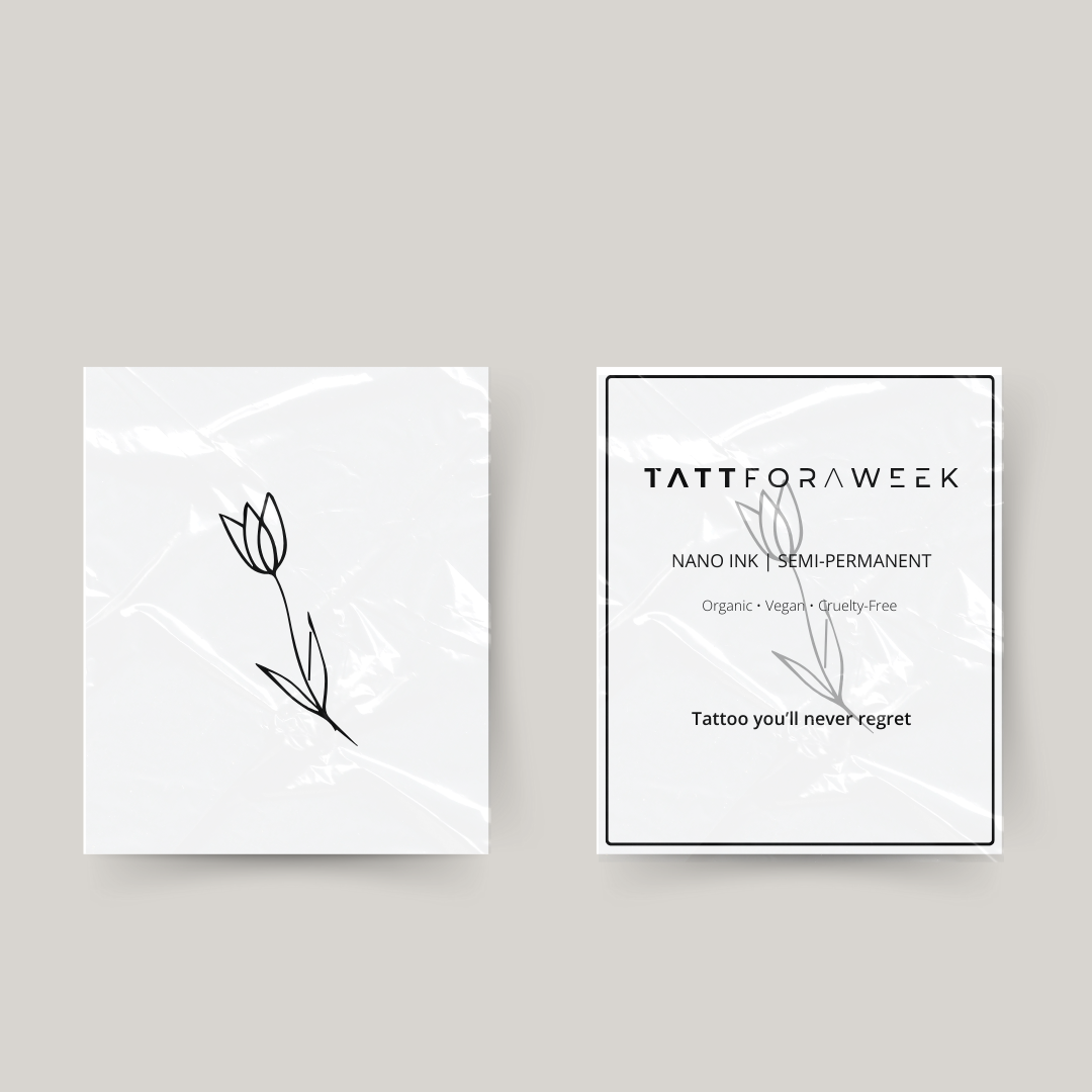Tatuaggio temporaneo tulipano