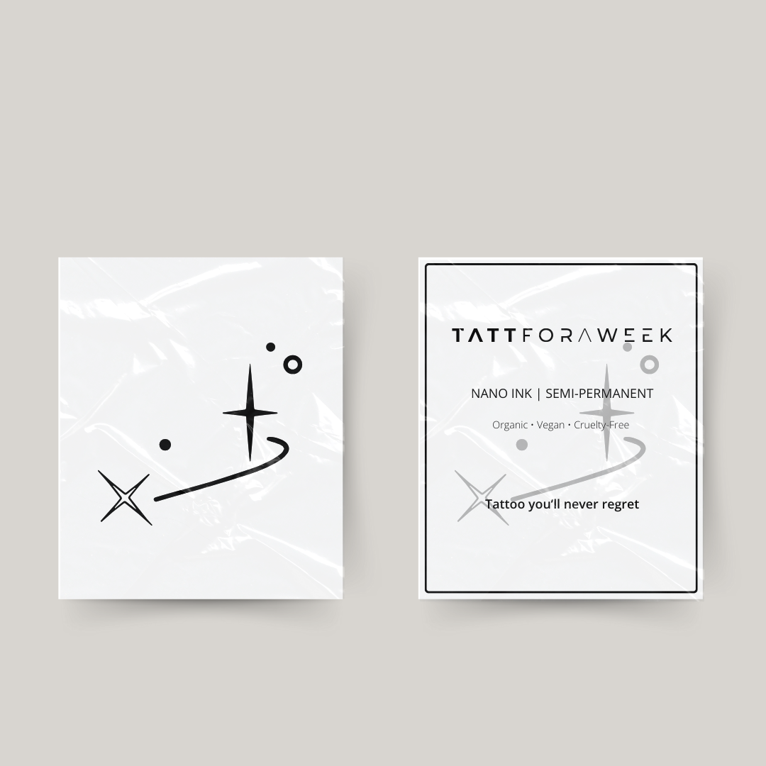 Tatuaggio temporaneo leone stelle