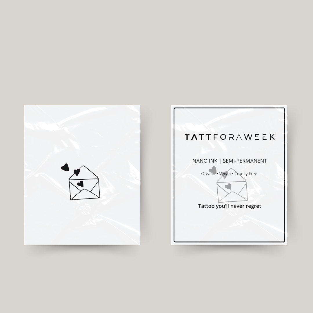 Tatuaggio temporaneo messaggio d'amore