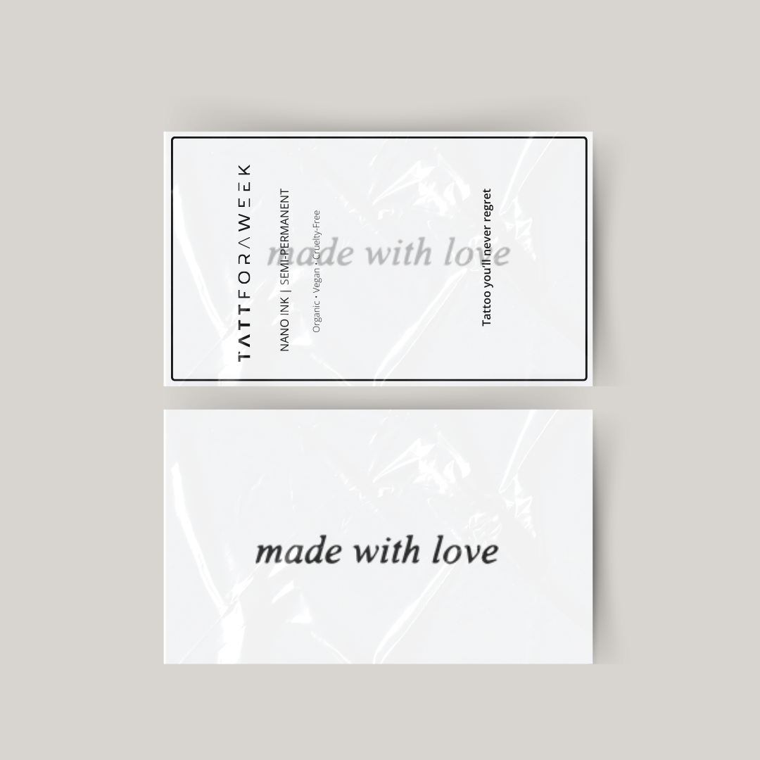 Tatuaggio temporaneo realizzato con amore