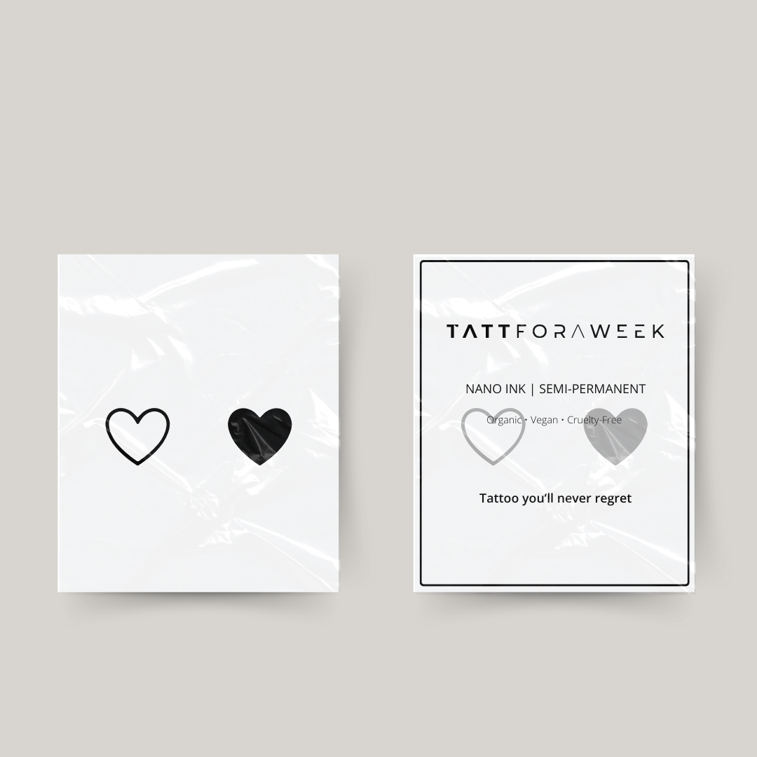 Tatuaggio temporaneo a cuori