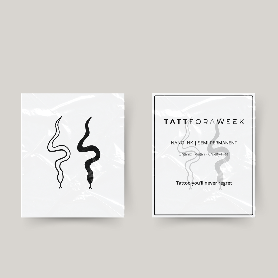 Tatuaggi temporanei abbinati serpenti