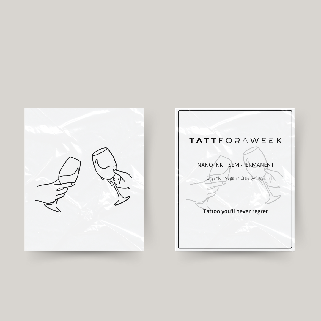 Tatuaggio temporaneo per bicchieri da vino