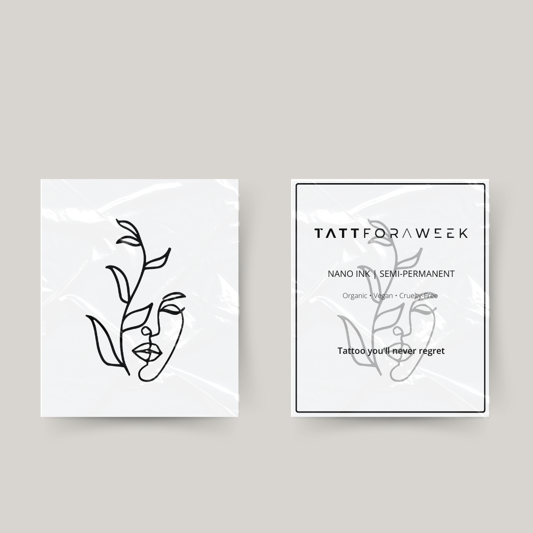 Tatuaggio temporaneo uomo e natura