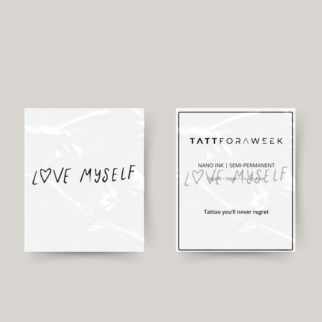 Tatuaggio temporaneo love myself