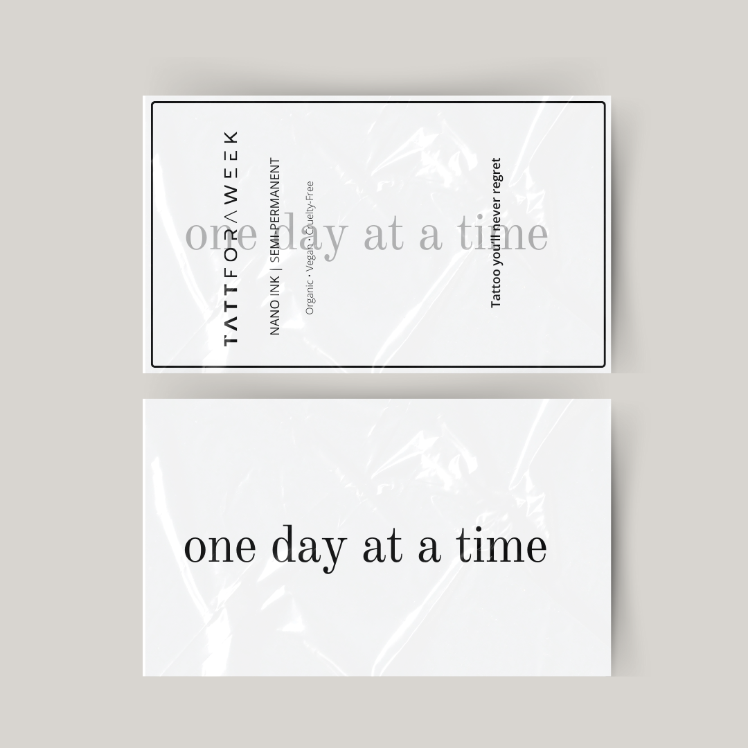 Tatuaggio temporaneo un giorno alla volta