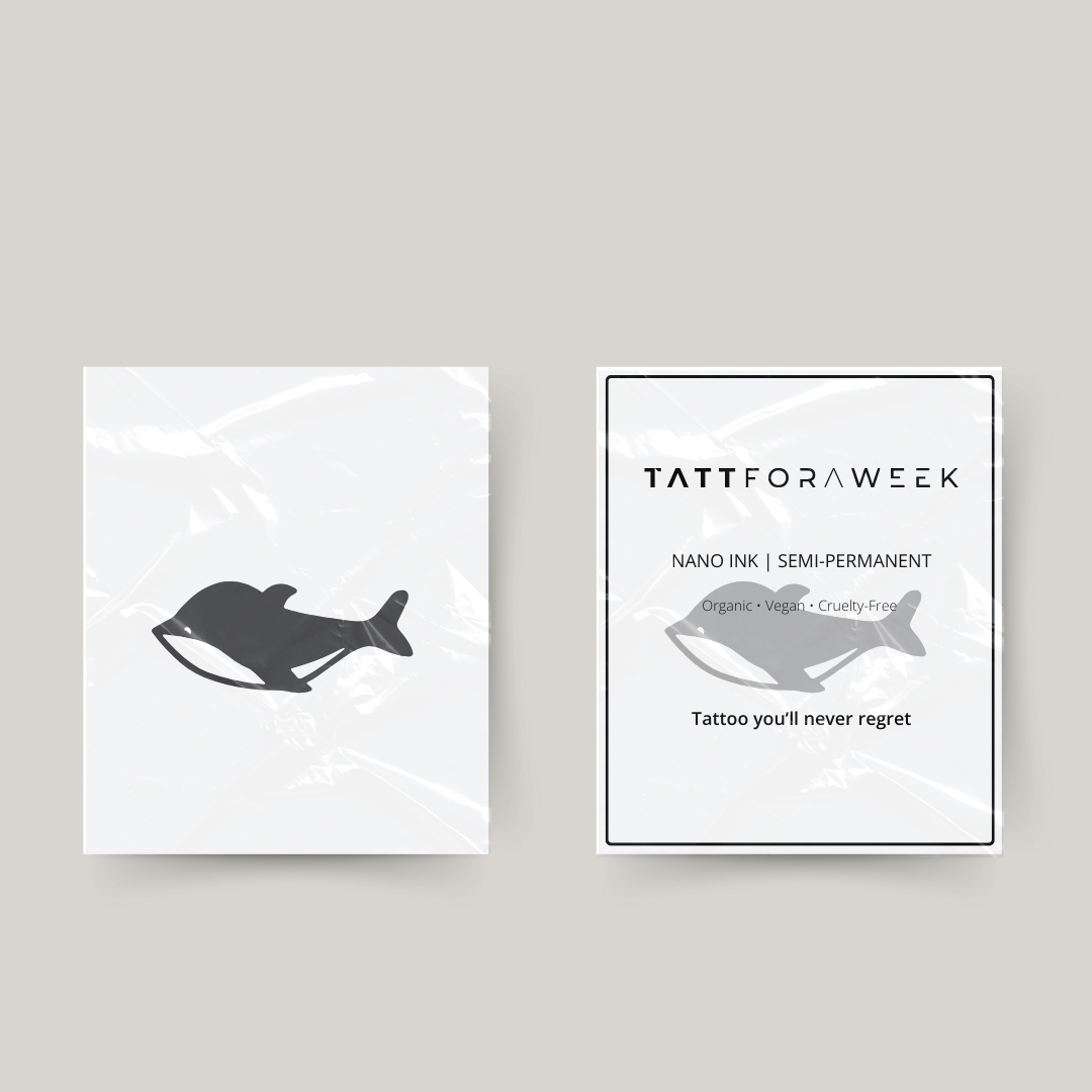 Tatuaggio temporaneo orca