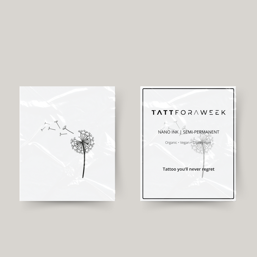 Tatuaggio temporaneo dente di leone