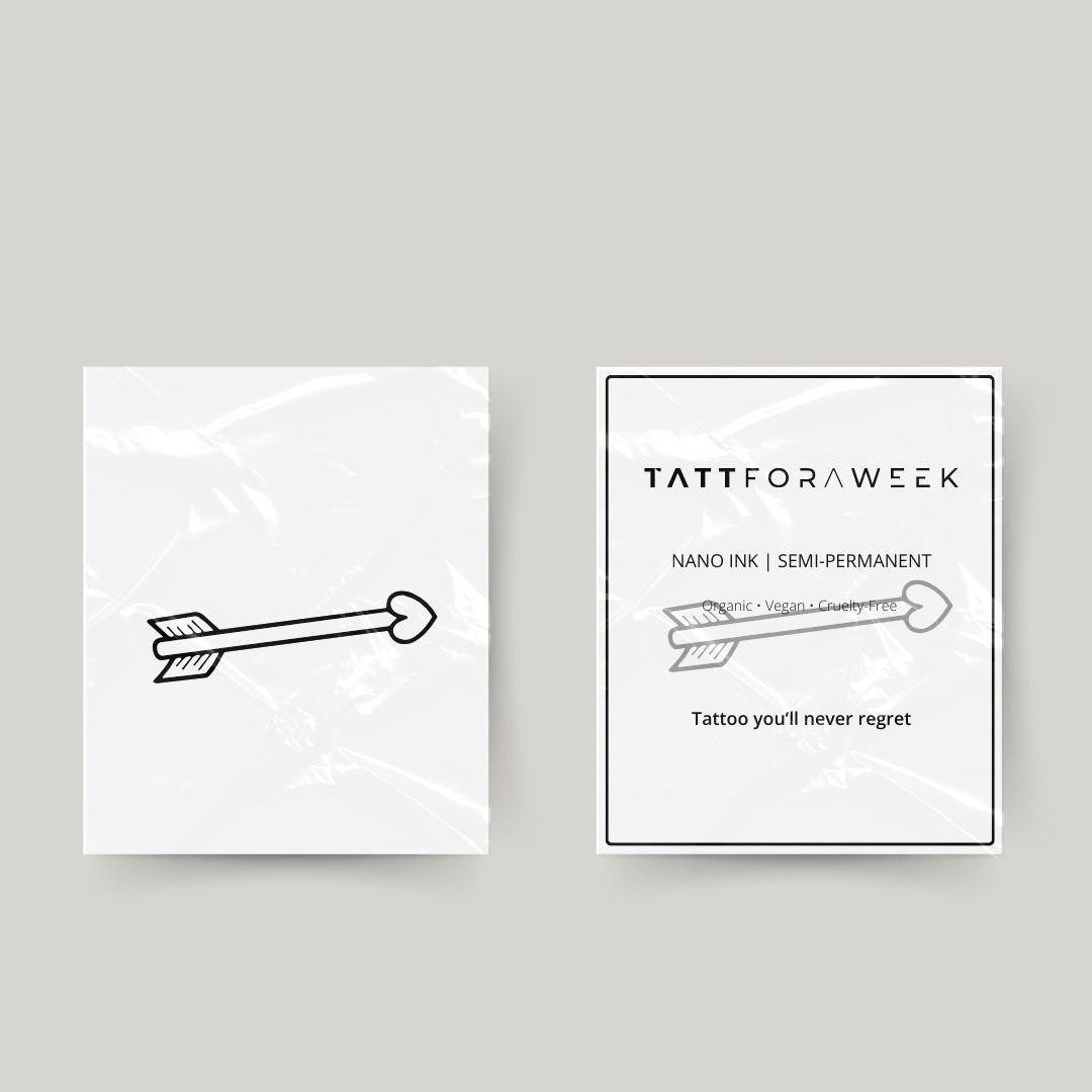 Tatuaggio temporaneo freccia amore