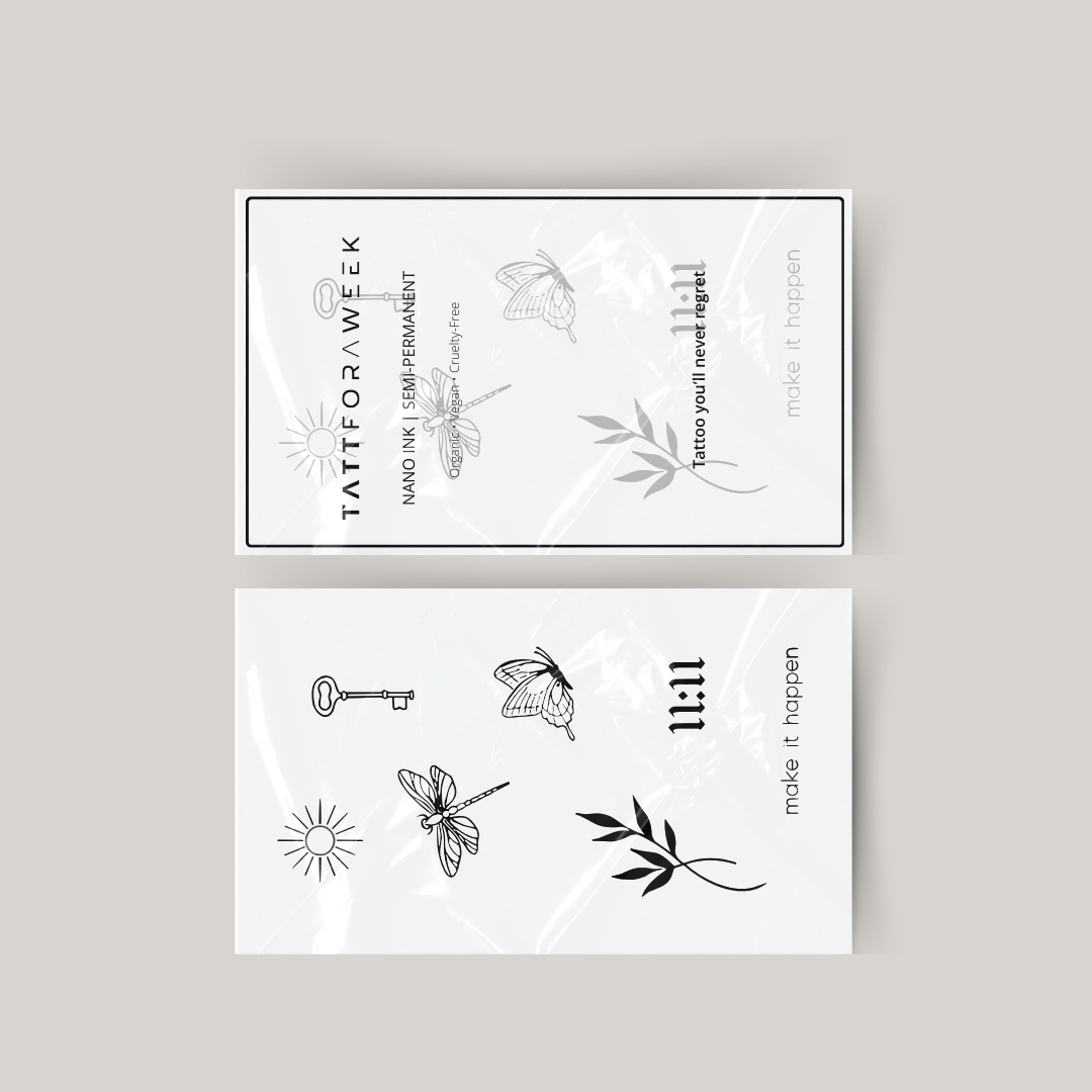 Pacchetto tatuaggi temporanei fallo accadere