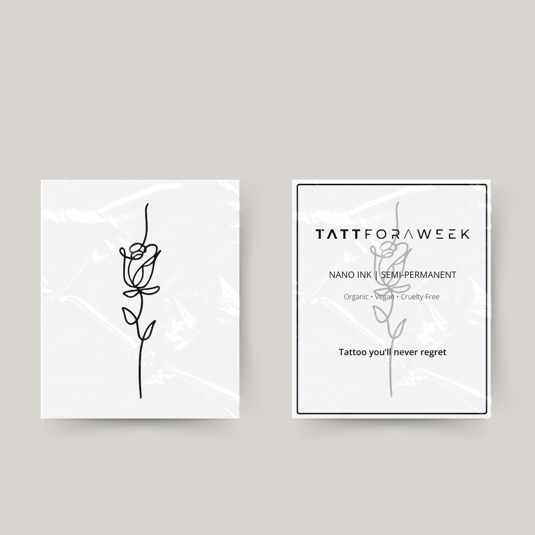 Tatuaggio temporaneo rosa elegante