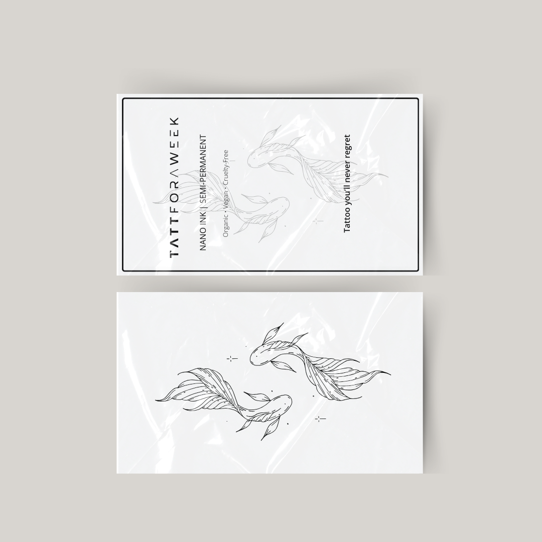 Tatuaggio temporaneo pesci eleganti