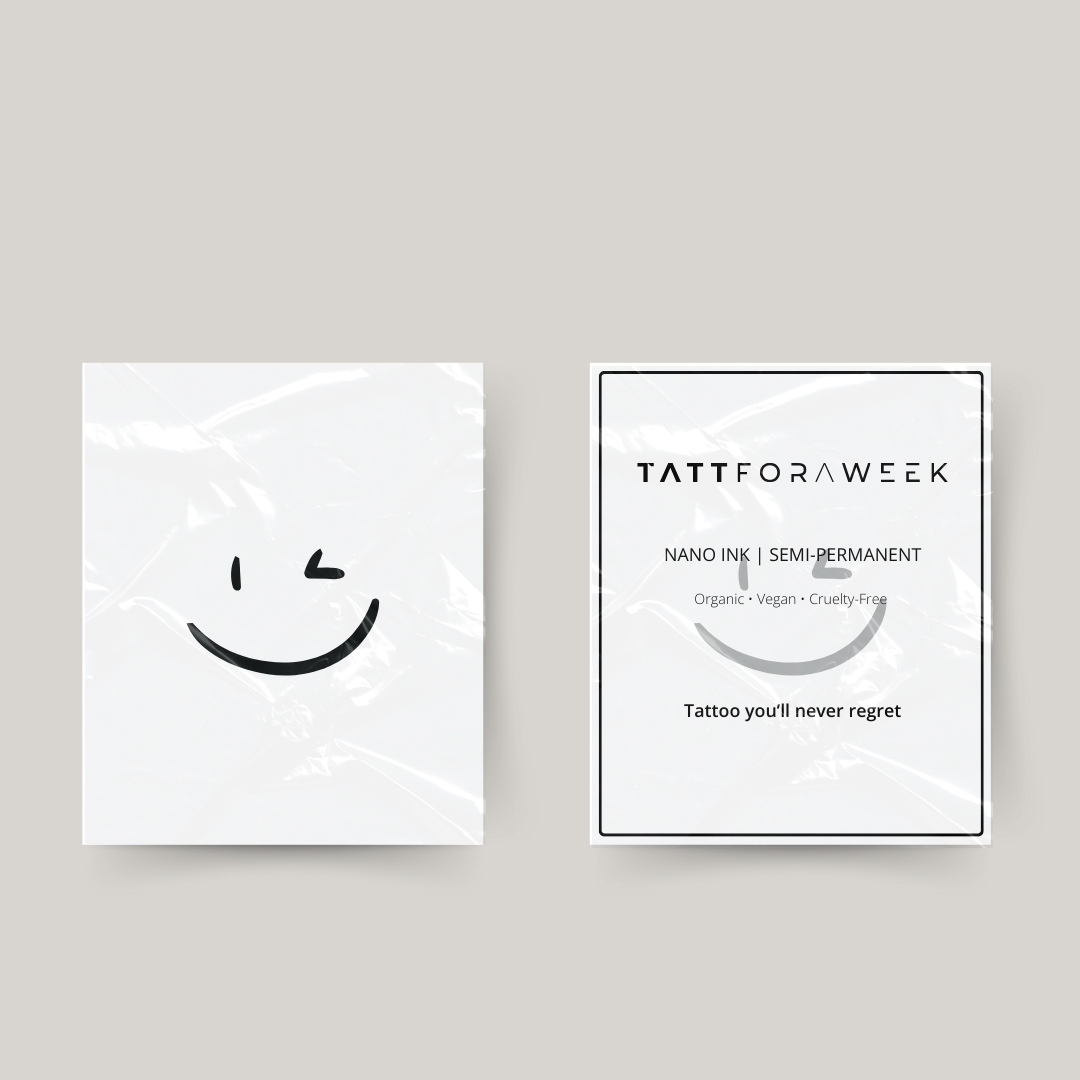 Tatuaggio temporaneo smiley occhiolino