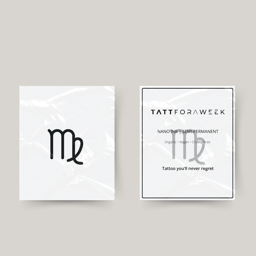 Tatuaggio temporaneo segno zodiacale Vergine