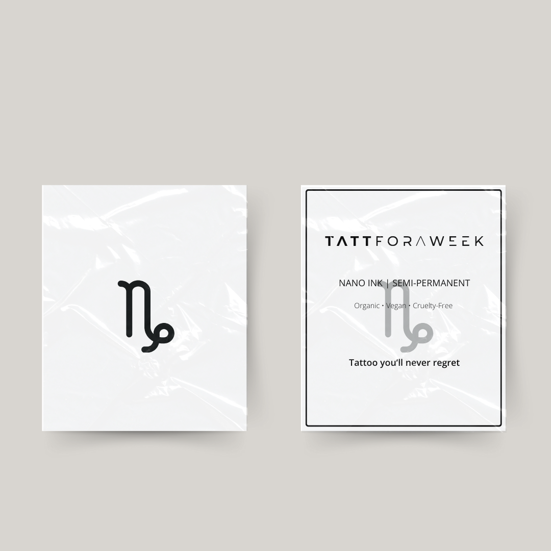 Tatuaggio temporaneo segno zodiacale Capricorno