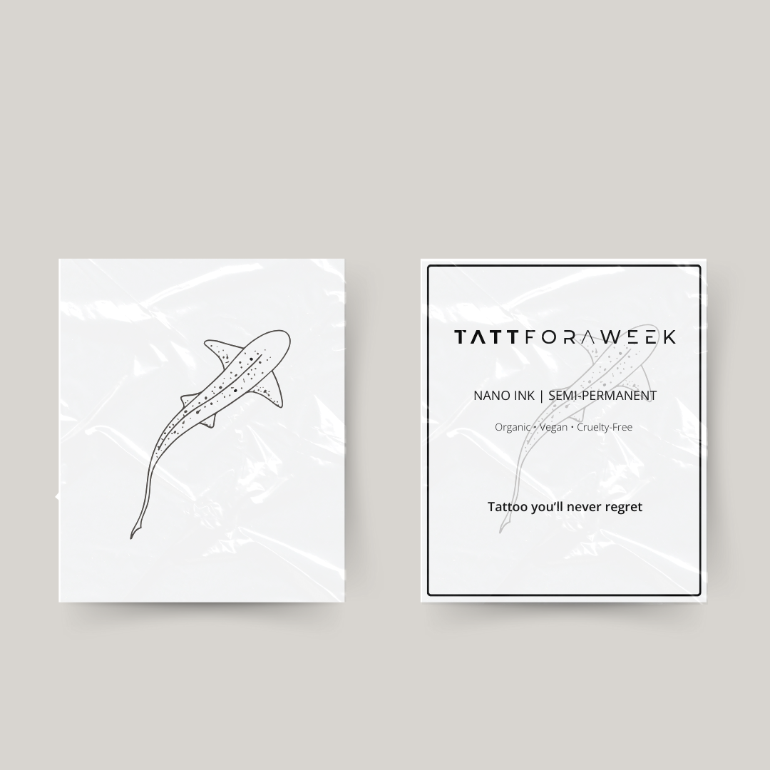 Tatuaggio temporaneo squalo tigre