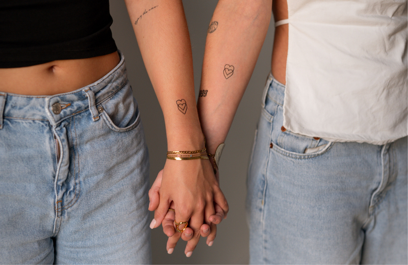 Tatuaggi madre e figlia
