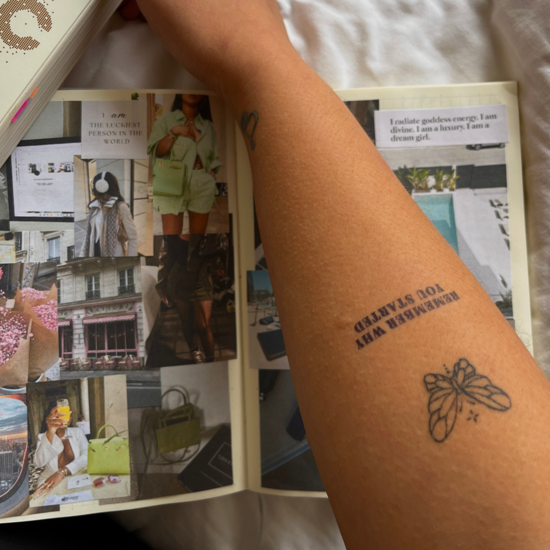 Il tatuaggio temporaneo ricorda perché hai iniziato