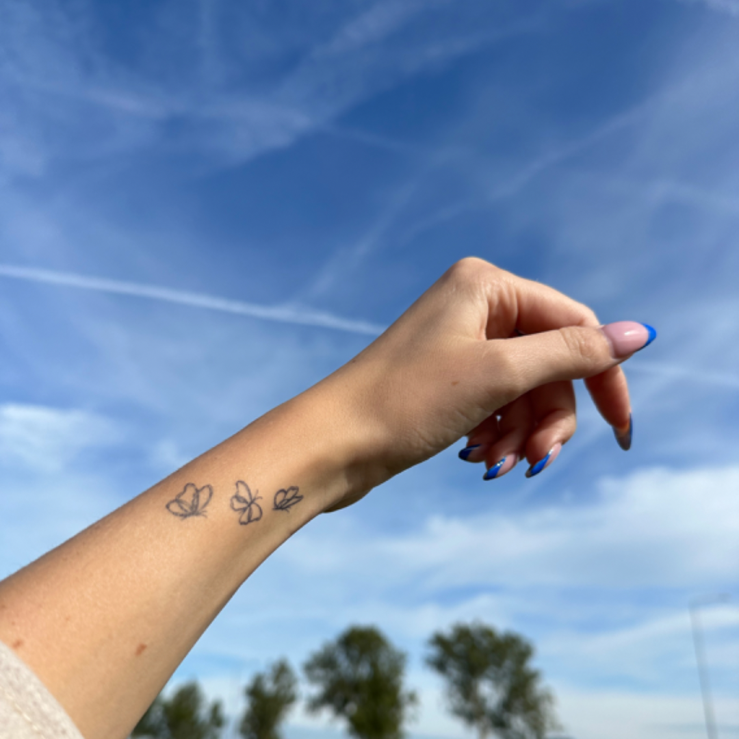 Farfalle tatuaggio temporaneo