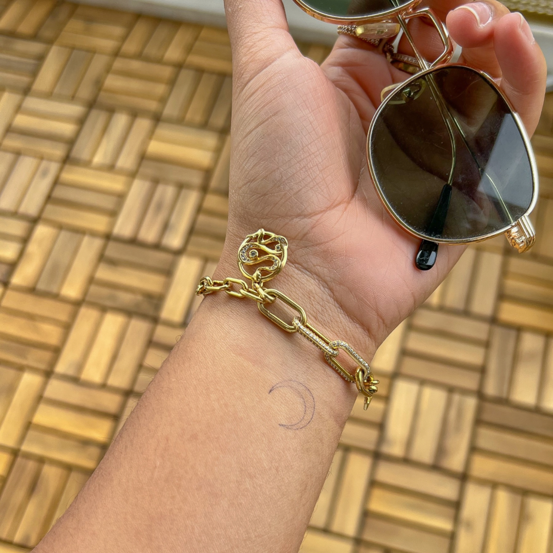 Luna del tatuaggio temporaneo