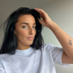 Cuore del tatuaggio temporaneo