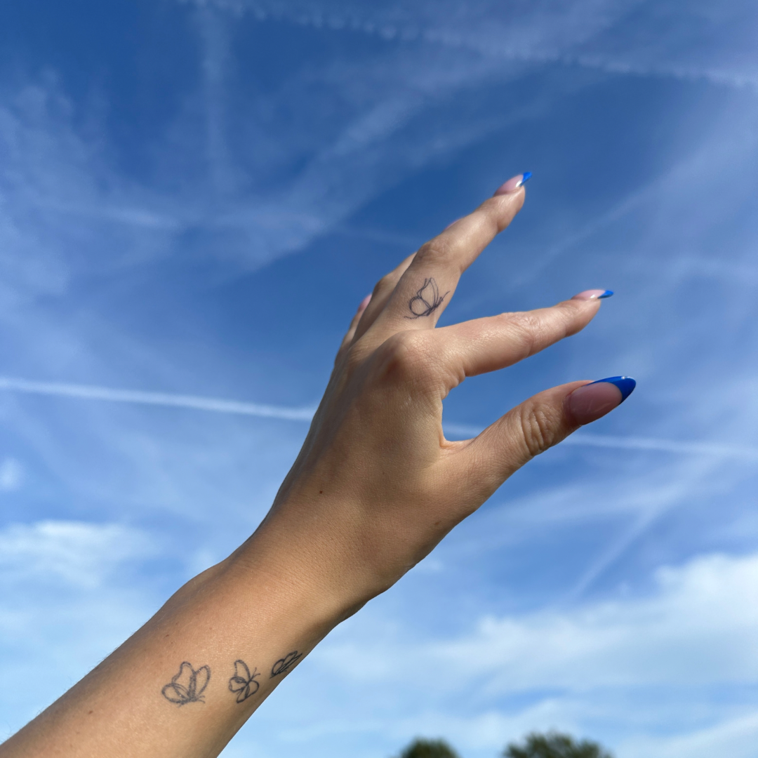 Farfalle tatuaggio temporaneo