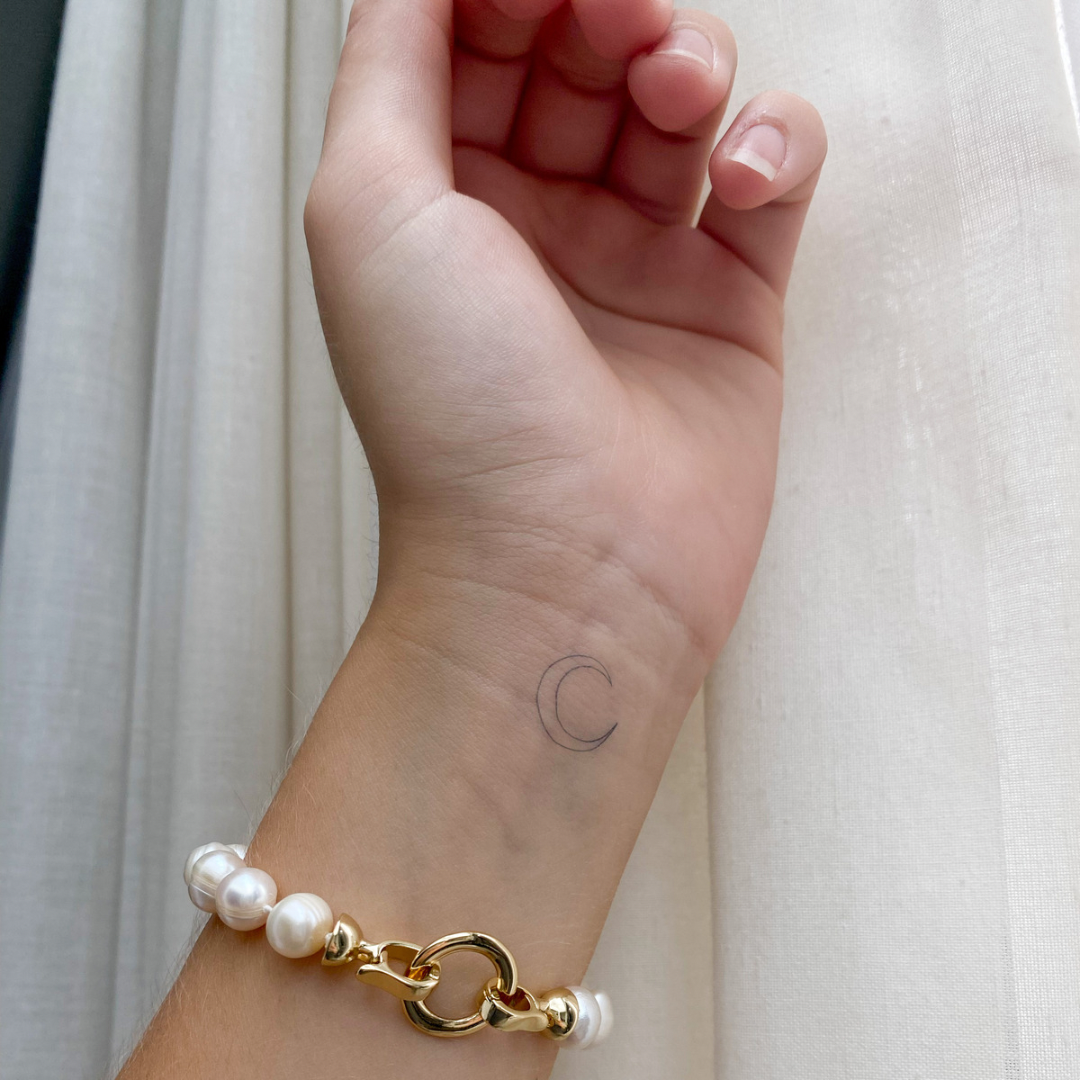 Luna del tatuaggio temporaneo