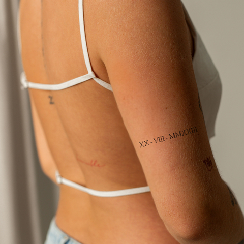 Tatuaggi con numeri romani