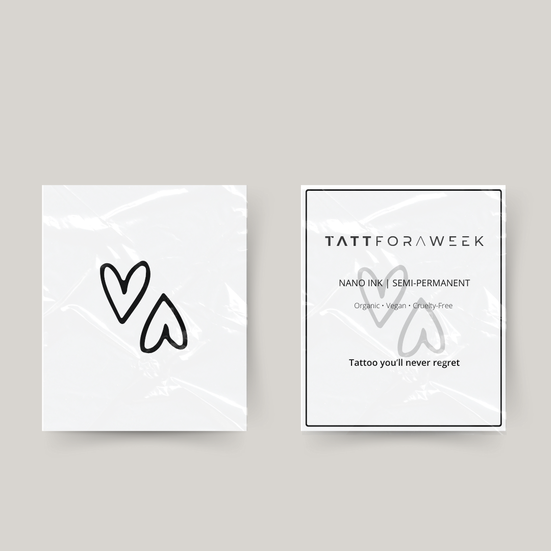 Tatuaggio temporaneo 2 cuori