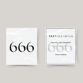 Tatuaggio temporaneo numeri angelici 666