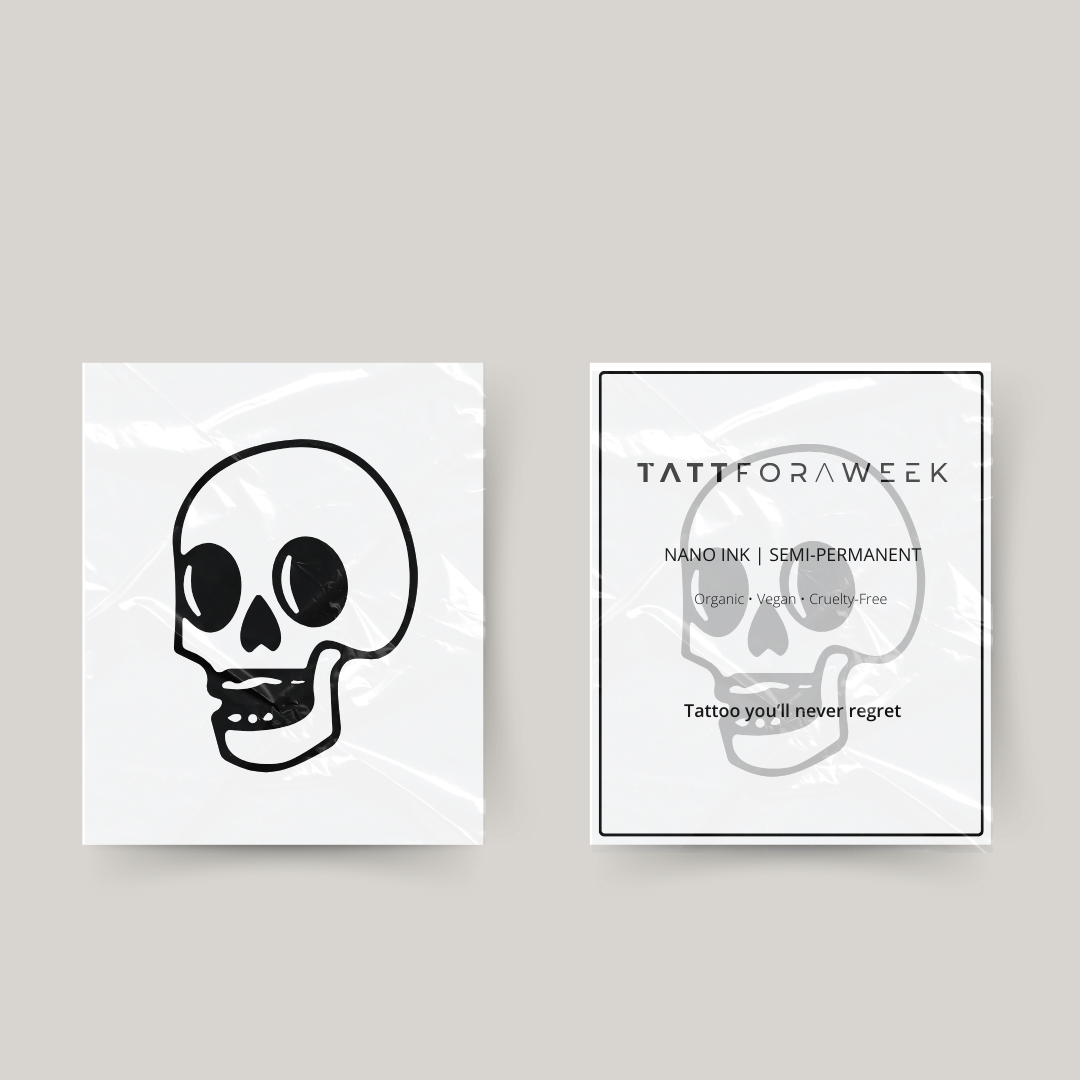 Tatuaggio temporaneo teschio