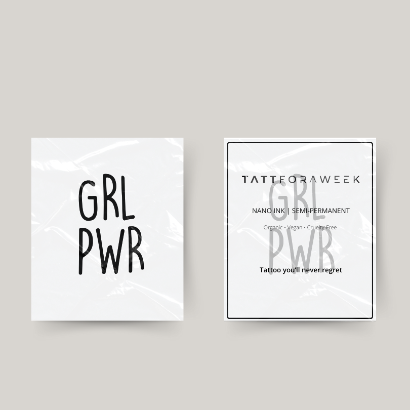 Tatuaggio temporaneo girlpower