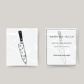 Tatuaggio temporaneo cuoricini coltello