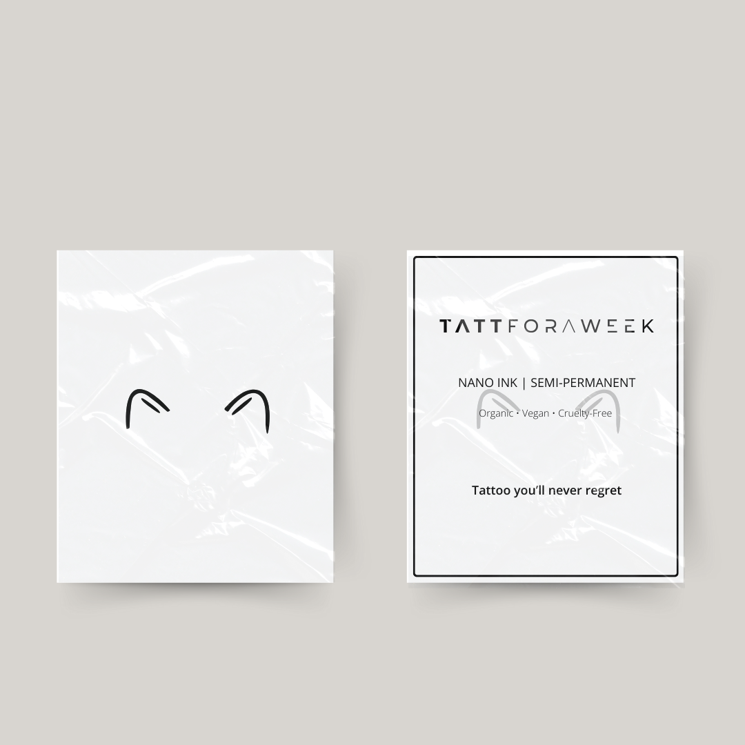 Tatuaggio temporaneo orecchie di gatto