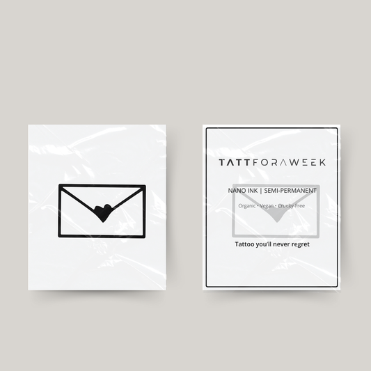 Tijdelijke tattoo liefdesbrief