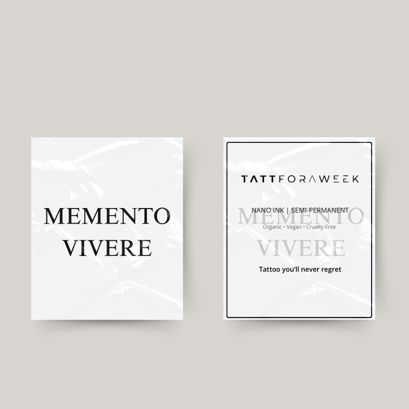 Tatuaggio temporaneo momento vivere