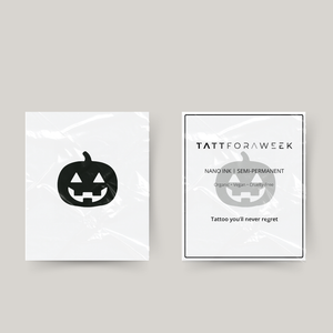 Tatuaggio temporaneo zucca Halloween