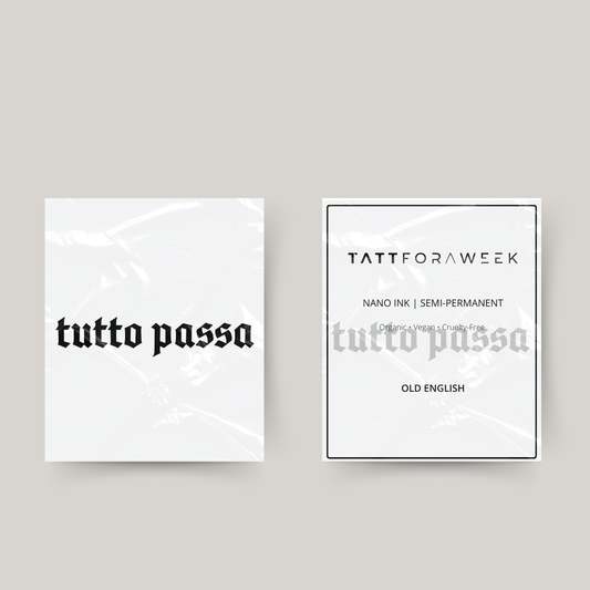 Tijdelijke tattoo tutto passa