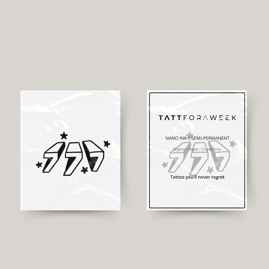 Tatuaggio temporaneo 777 scintille