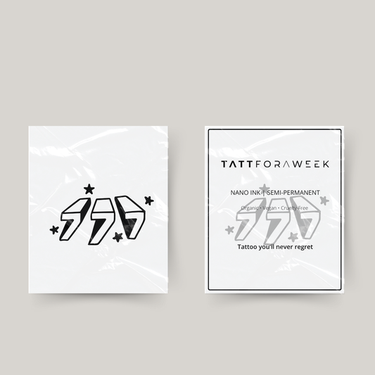 Tatuaggio temporaneo 777 scintille