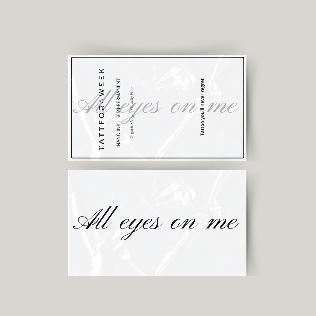 Il tatuaggio temporaneo ha tutti gli occhi puntati su di me